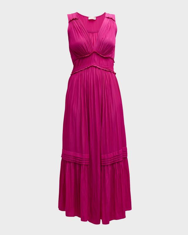 Dierdre Pleated Midi Dress